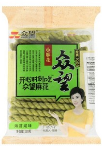 众望麻花 海苔咸味小麻花 200g