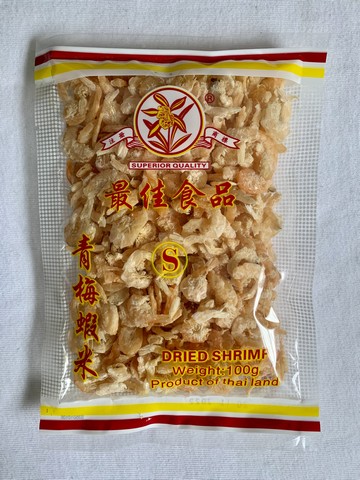 兰花商标 青梅虾米 （s）100g