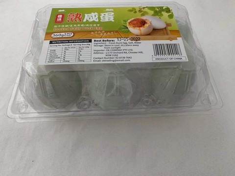 佳达 熟咸蛋 360g 6pcs