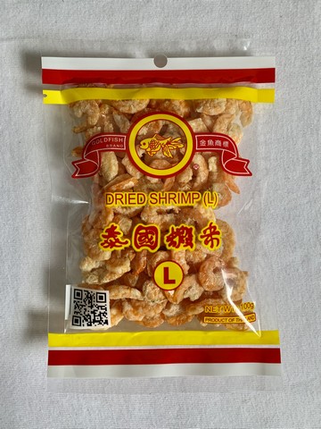 金鱼商标 泰国虾米 （L）100g