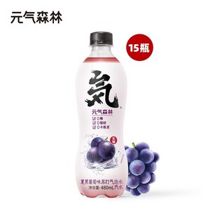 元气森林 夏黑葡萄味苏打气泡水 15x 480ml