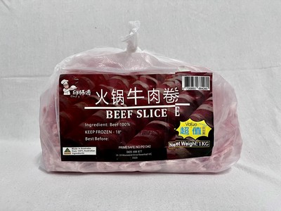 邱师傅 火锅牛肉卷 1kg