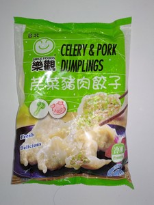 乐观 芹菜猪肉水饺600g