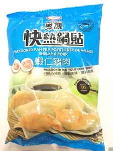 乐观 虾仁猪肉快熟锅贴450g