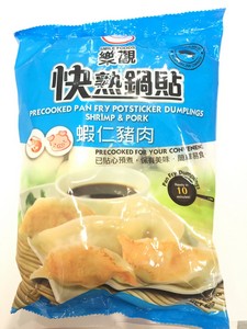 乐观 虾仁猪肉快熟锅贴500g