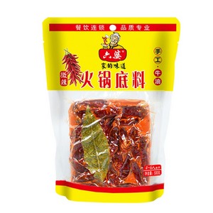 六婆牛油火锅底料 微辣500G