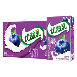 伊利优酸乳 蓝莓味 24x250ml